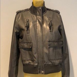 VINTAGE FAUX LEATHER JACKET